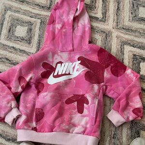 Nike Kids Floral Pink Hoodie